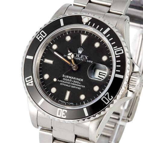 the black rolex submariner model 16610|Rolex Submariner 16610 specs.